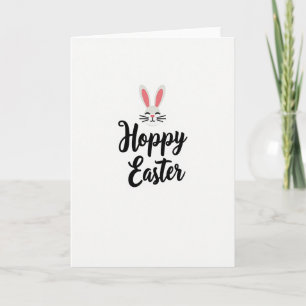 Hoppy Easter Animal Face Card