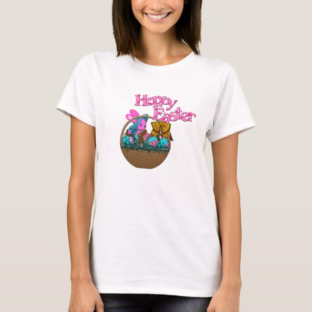 Hoppy Easter Basket T-Shirt (Front)