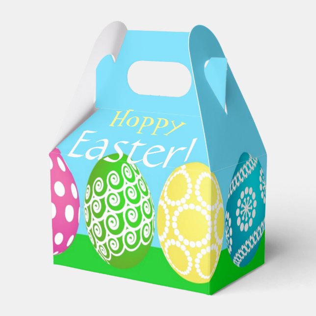 Hoppy Easter Basket Treat Box (Front Side)