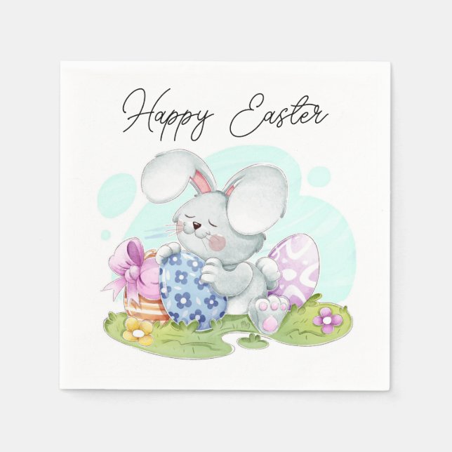 Hoppy Easter Bliss Napkin (Front)