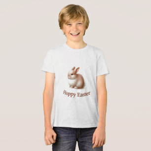 Hoppy Easter Bunny   Cute Kids' Easter T-Shirt Tri-Blend Shirt