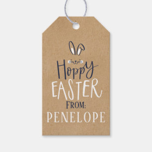HOPPY EASTER BUNNY GIFT TAGS