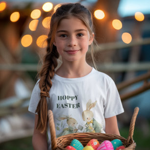 Hoppy Easter Bunny Kids T-Shirt
