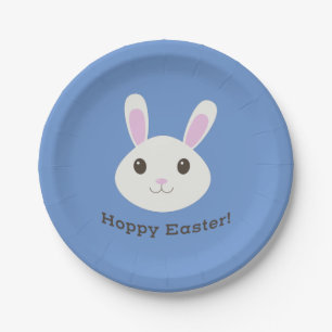 Hoppy Easter Bunny Paper Plate