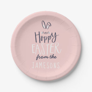HOPPY EASTER BUNNY PAPER PLATE
