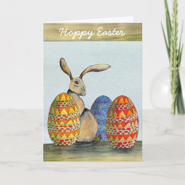 Hoppy Easter card (a232) (Front)
