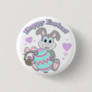 Hoppy Easter! Easter Bunny 3 Cm Round Badge