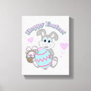 Hoppy Easter! Easter Bunny Canvas Print