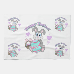 Hoppy Easter! Easter Bunny Tea Towel