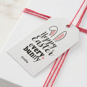 Hoppy Easter Every Bunny Custom Name Gift Tags