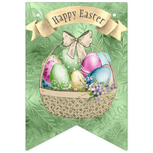 Hoppy Easter Festivities: Colourful Bunting Flags