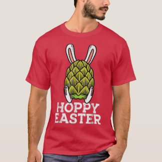 Hoppy Easter Funny Hops Bunny Craft Homebrew Plant T-Shirt