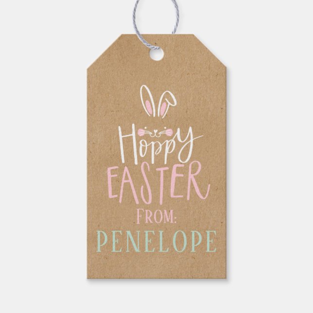 HOPPY EASTER GIFT TAGS (Front)