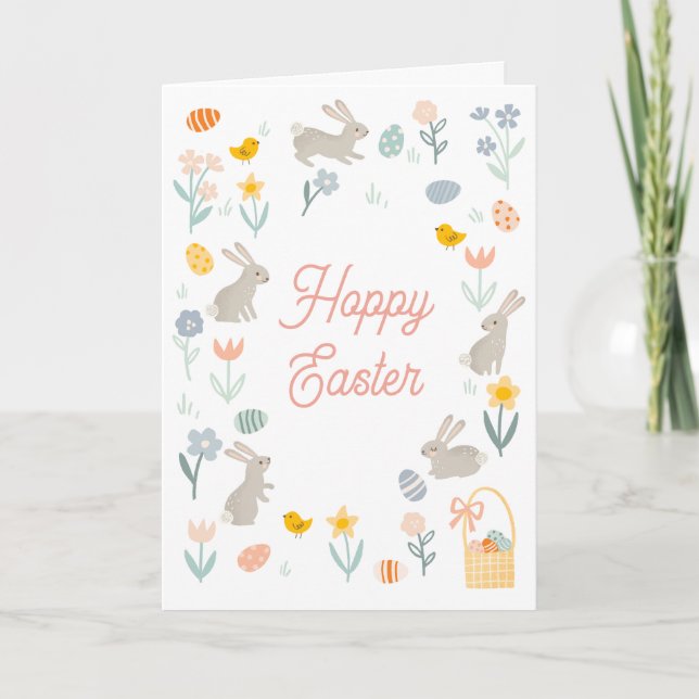 Hoppy Easter Note Card (Front)