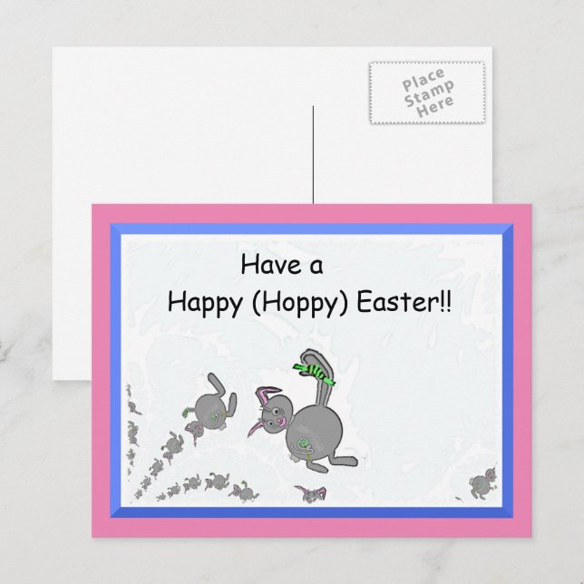Hoppy Easter Postcard (Front/Back)