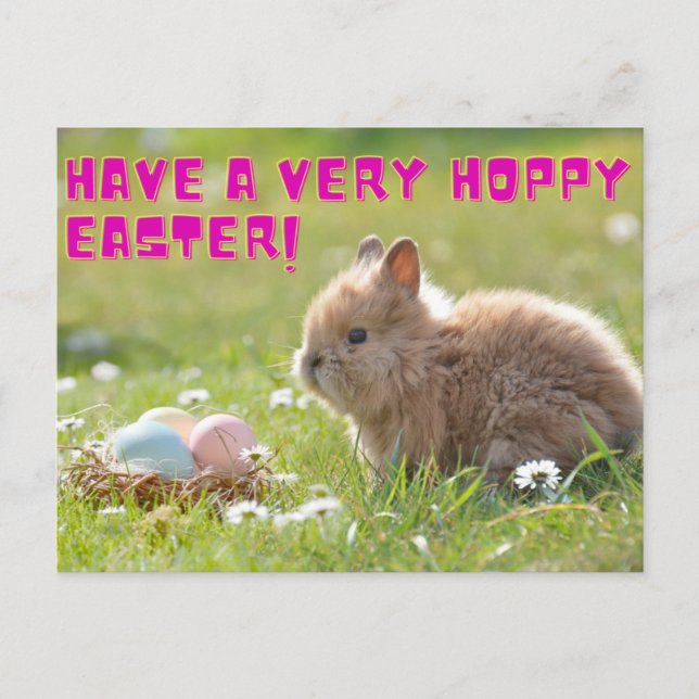 Hoppy Easter Postcard (Front)