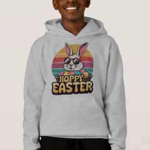 Hoppy Easter Retro Bunny – Cute Easter Egg Hunt
