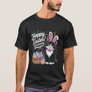 Hoppy Easter Somebunny Loves You Cute Cat Bunny De T-Shirt