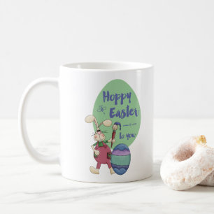 Hoppy Easter to you Artist Rabbit Coffee Mug