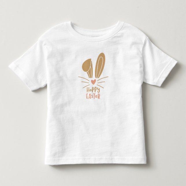 Hoppy Easter Toddler T-Shirt (Front)