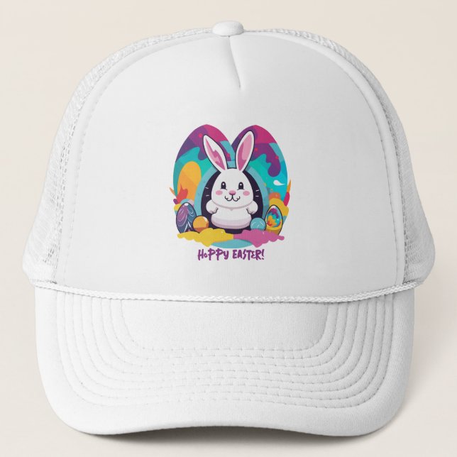 Hoppy Easter! Trucker Hat (Front)
