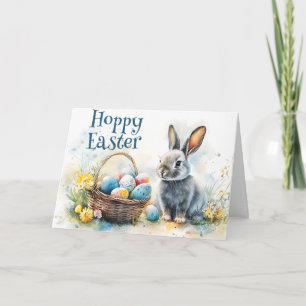 Hoppy Easter Watercolor Card
