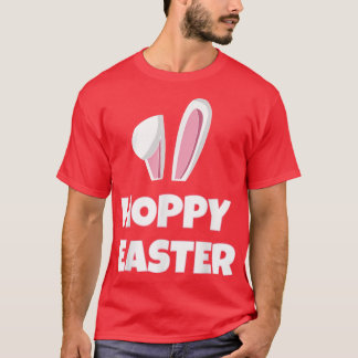 Hoppy Easter With Bunny Ears  T-Shirt