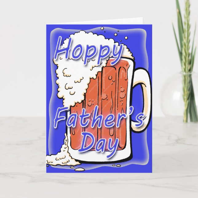Hoppy Father's Day Ale Funny Card (Front)