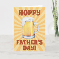 Hoppy Father's Day Beer Mug Sunburst