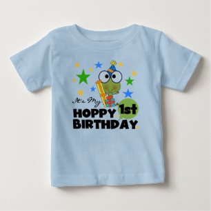 Hoppy Frog 1st Birthday T shirts and Gifts