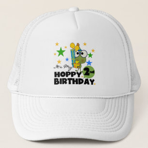 Hoppy Frog 2nd Birthday T-shirts and Gifts Trucker Hat