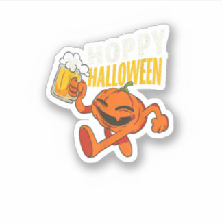 Hoppy Halloween  Beer Drinking Pumpkin Halloween 