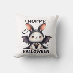 Hoppy Halloween Bunny Rabbit Cushion
