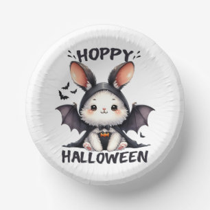 Hoppy Halloween Bunny Rabbit Paper Plate
