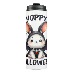 Hoppy Halloween Bunny Rabbit Thermal Tumbler