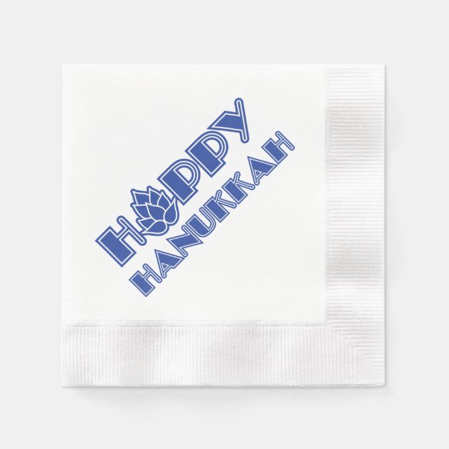 Hoppy Hanukkah Napkin (Front)