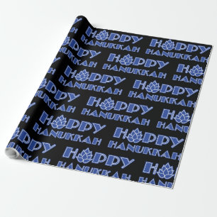 Hoppy Hanukkah Wrapping Paper