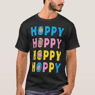 Hoppy Happy Easter Retro Spring Men Women Kids Tod T-Shirt