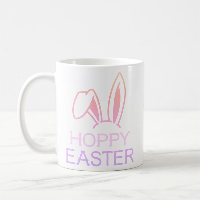 Hoppy Hare Pastel Easter Classic Mug (Left)
