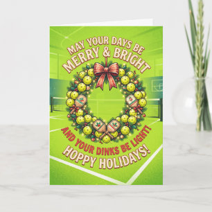 Hoppy Holidays Beer Wreath Christmas Card