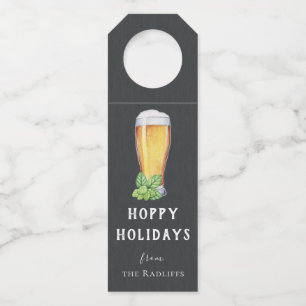 Hoppy Holidays Chalkboard Bottle Hanger