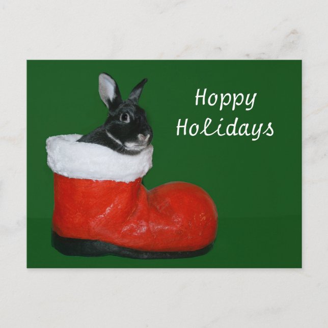 Hoppy Holidays Holiday Postcard (Front)