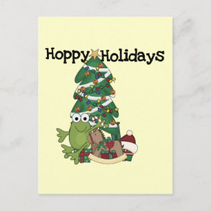 Hoppy Holidays Tshirts and Gifts Holiday Postcard