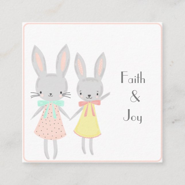 Hoppy Moments Sisters Gift Card Enclosure (Front)
