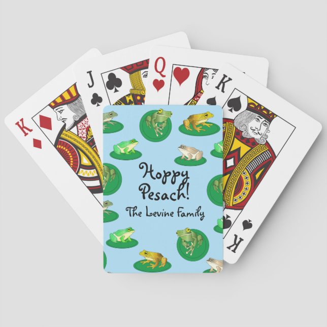 Hoppy Pesach! Personalised  Playing Cards (Back)