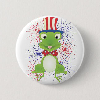 Hoppy the Frog 6 Cm Round Badge