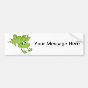 Hoppy the Happy Frog Bumper Sticker
