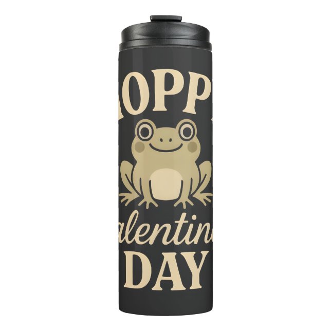 Hoppy Valentine's Day T-Shirt Thermal Tumbler (Front)
