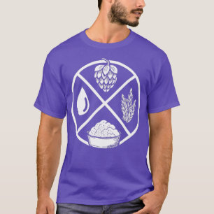 Hops Barley Yeast Water Craft Beer T-Shirt