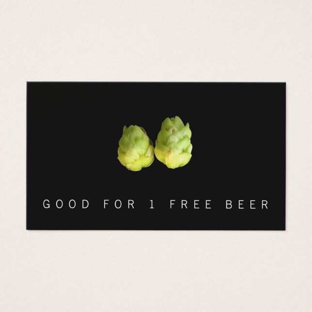 Hops Beer Brewery Ticket (Front)